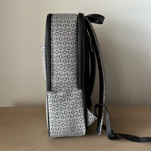 GUESS Gray Monogram Laptop Backpack - Picture 2 of 5